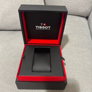 Tissot Swiss Watch Box Original Black Red Display Case